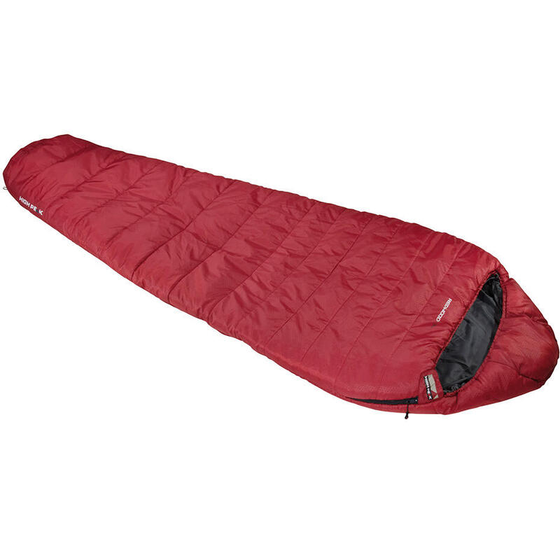 Śpwiór trekkingowy dla dorosłych High Peak Redwood 3L 230x85x55 bordowo-szary