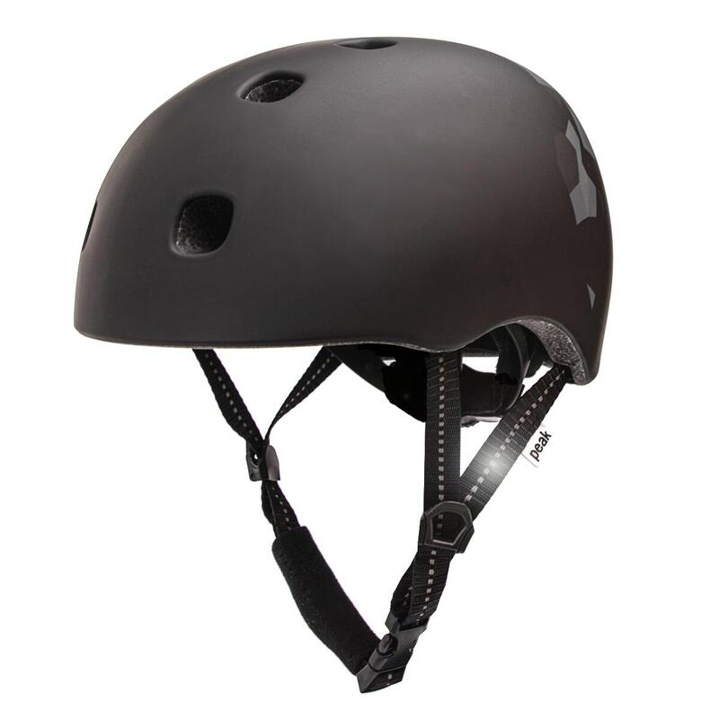 Casque de Vélo Skater pour Ados et Adultes| Carrés Noirs M/L |EN1078 Certifié