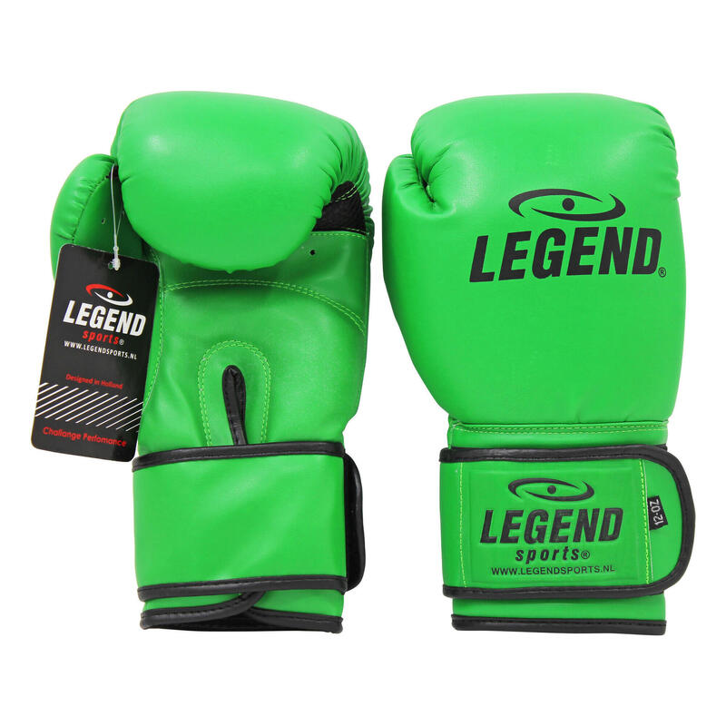 Gants de boxe Powerfit & Protect Homme/Femme Vert PU