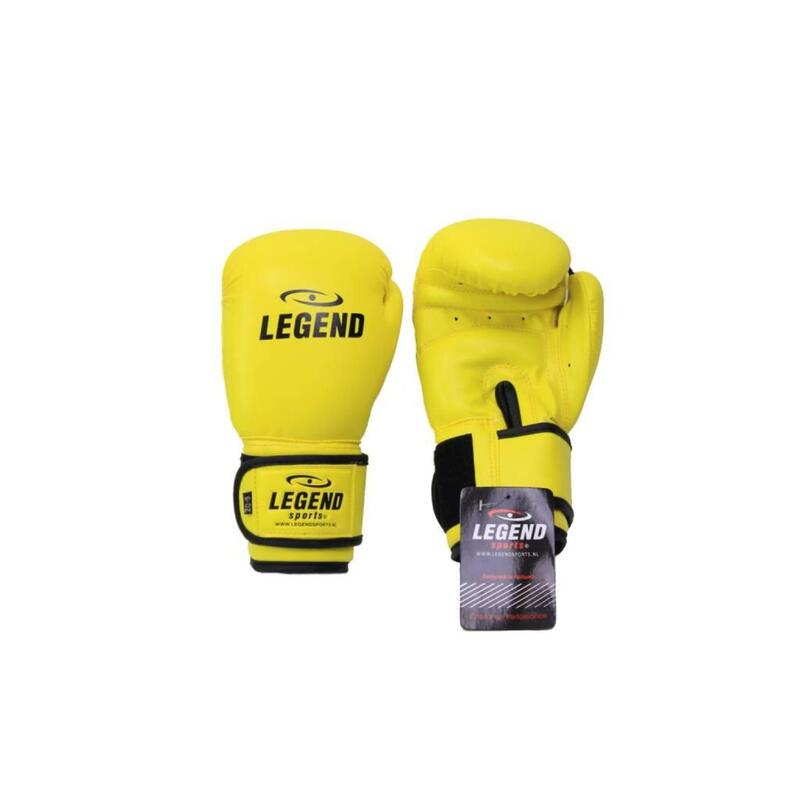 Gants de Boxe Enfant 4-8 ans Jaune Fluo 4oz/6oz PU