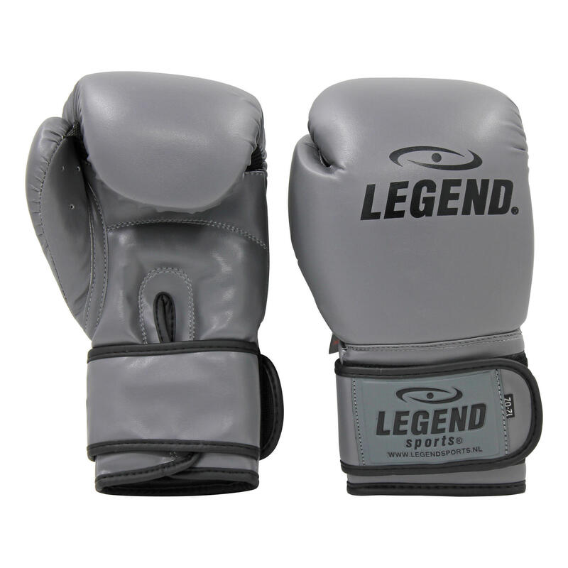 Powerfit & Protect Gants de Boxe Homme/Femme Gris PU