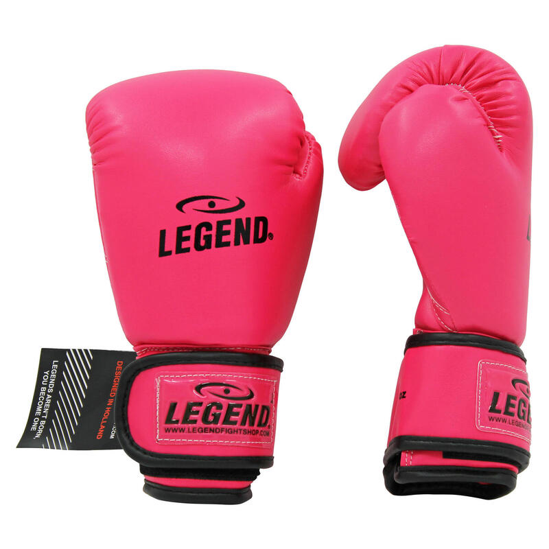 Gants de Boxe Enfant 1-5 ans Rose Fluo 2OZ PU