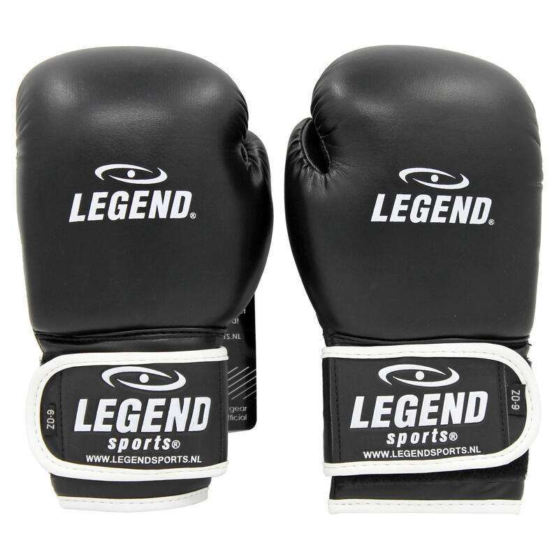 Gants de Boxe Enfant 4-8 ans Noir 4oz/6oz PU