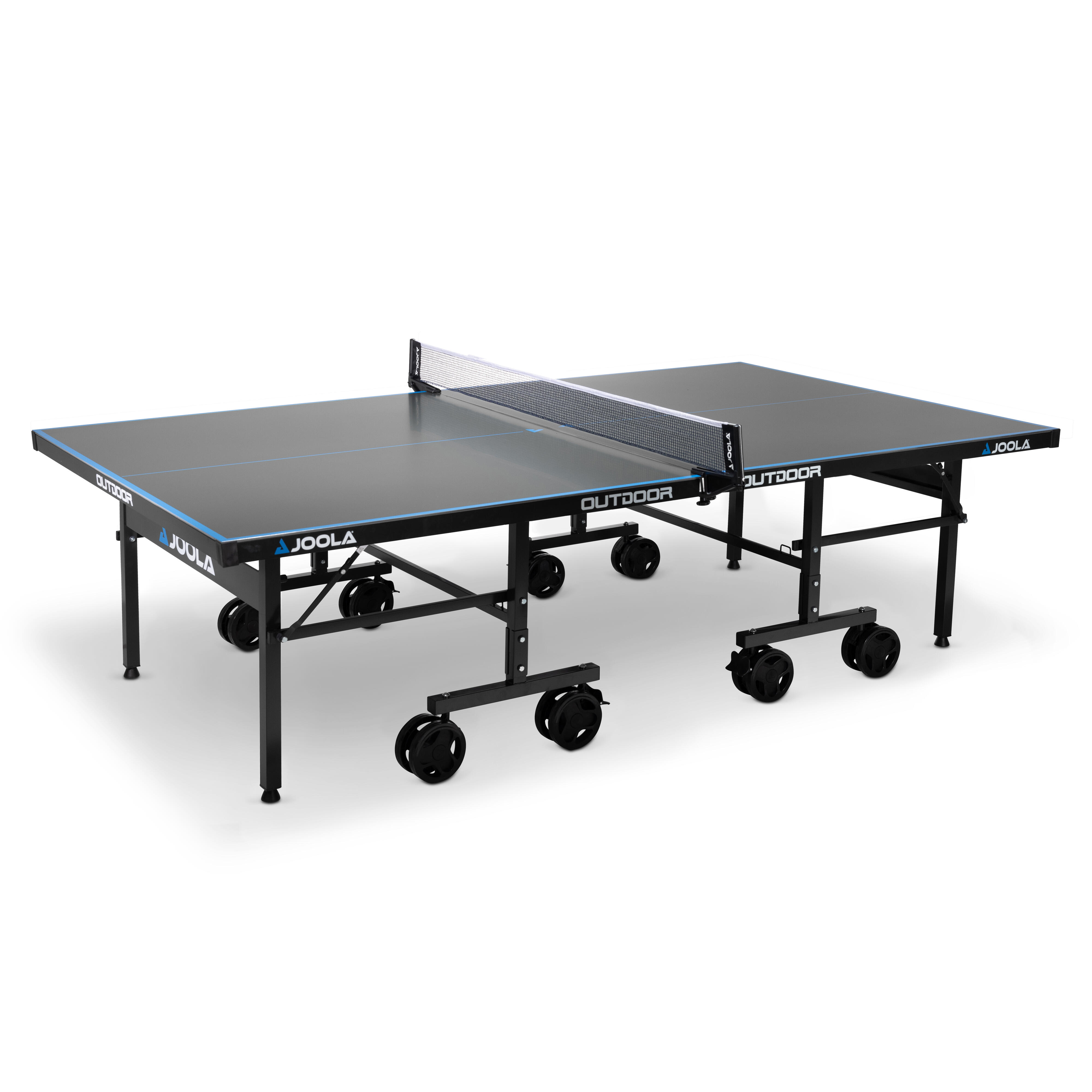 Mesa de Ping Pong Dobrável SPORTNOW (152 x 76 x 72 cm - Preto)