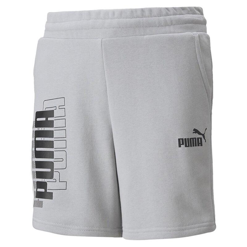 Bermudas niño POWER LOGO GRIS