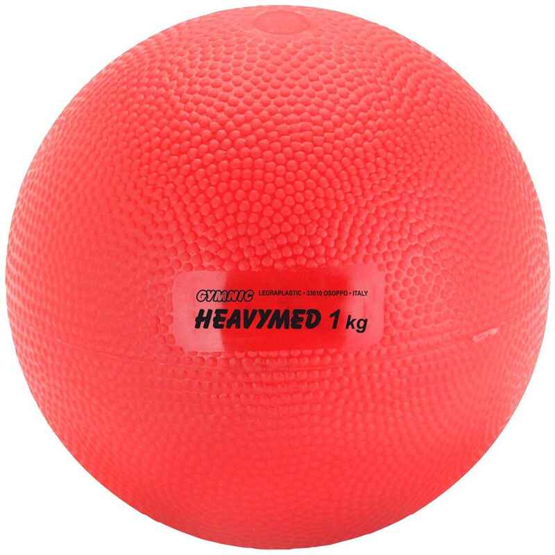 Gymnic Medizinball Heavymed, 1.000 g, ø 12 cm, Rot