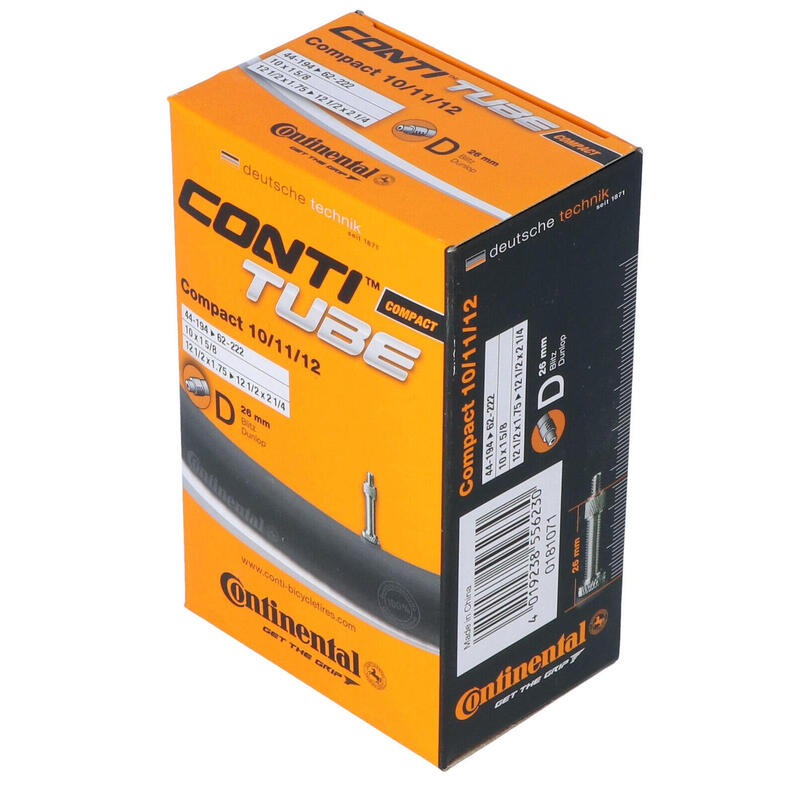 Binnenband ventiel dunlop Continental Compact 12 1/2x1,75