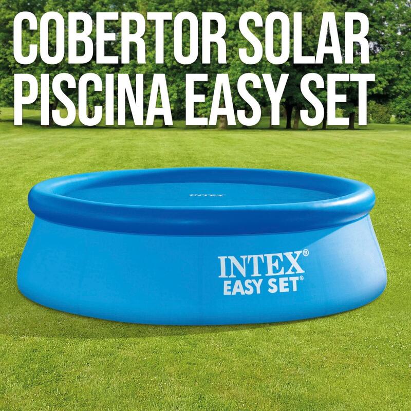 Cobertor solar Intex piscinas Easy Set/Metal Frame Ø244 cm