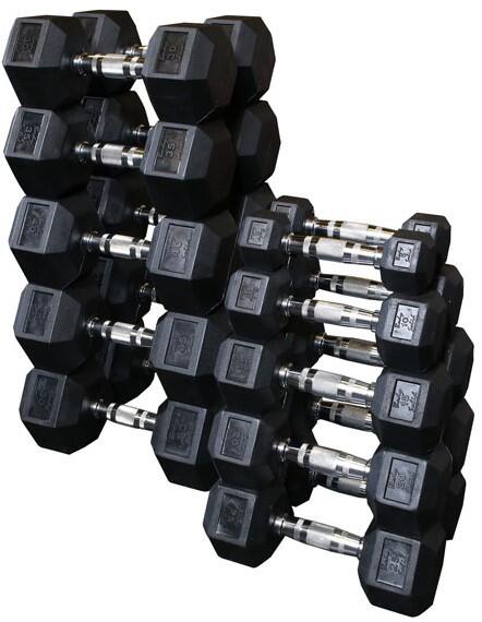 Halteres de Borracha HEXRU Peso: 17,5kg 5/5