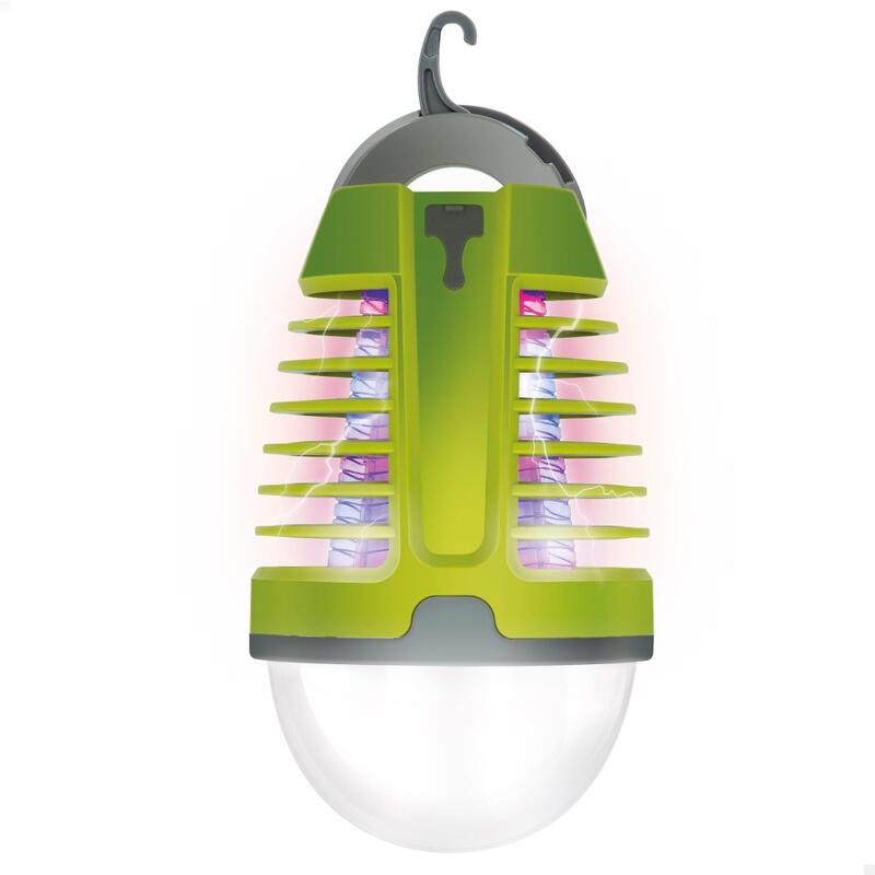 Lámpara mata mosquitos UV c/luz LED nocturna Aktive