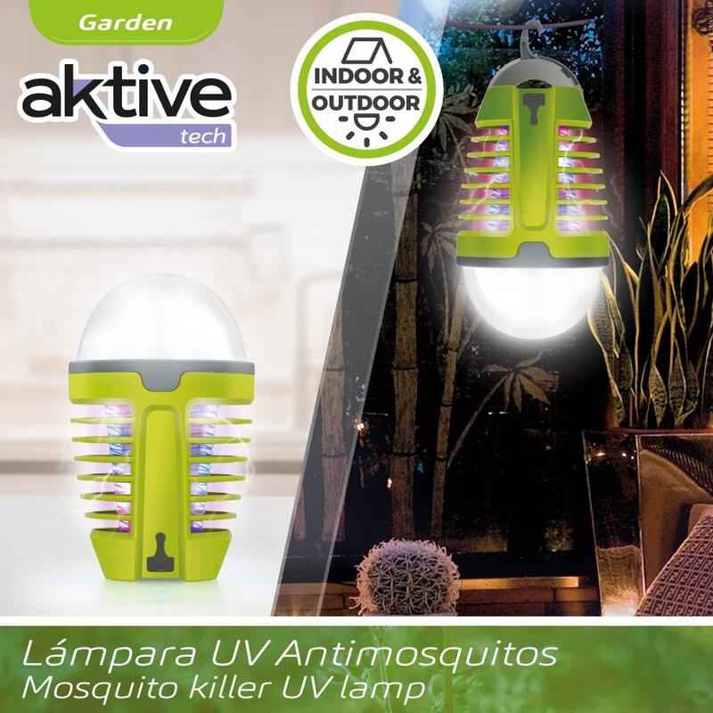 Lampe UV anti-moustiques avec lumière nocturne LED Aktive