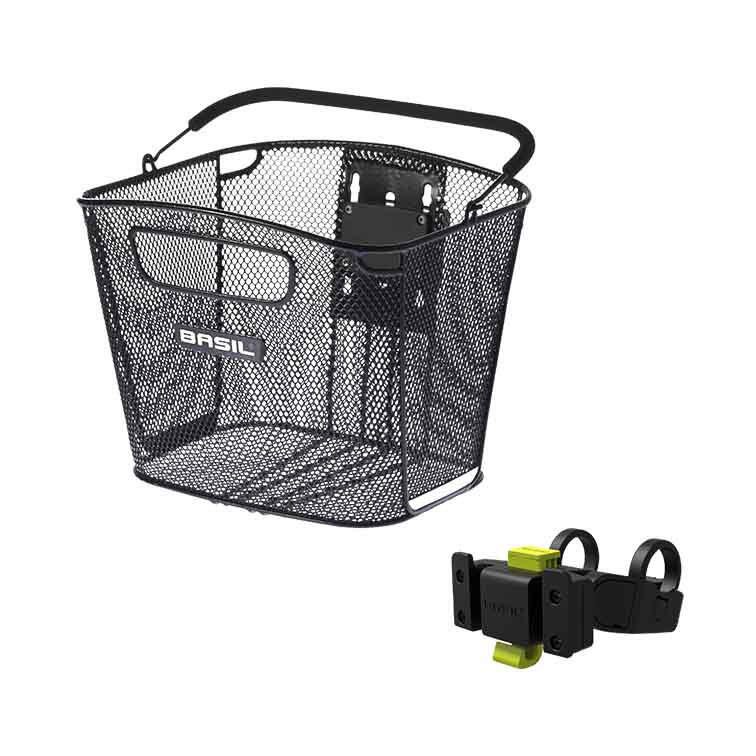 Fietsmand Bold Front Kf 28 X 34 X 27 Cm - Zwart (Met Kf Handlebar Holder)