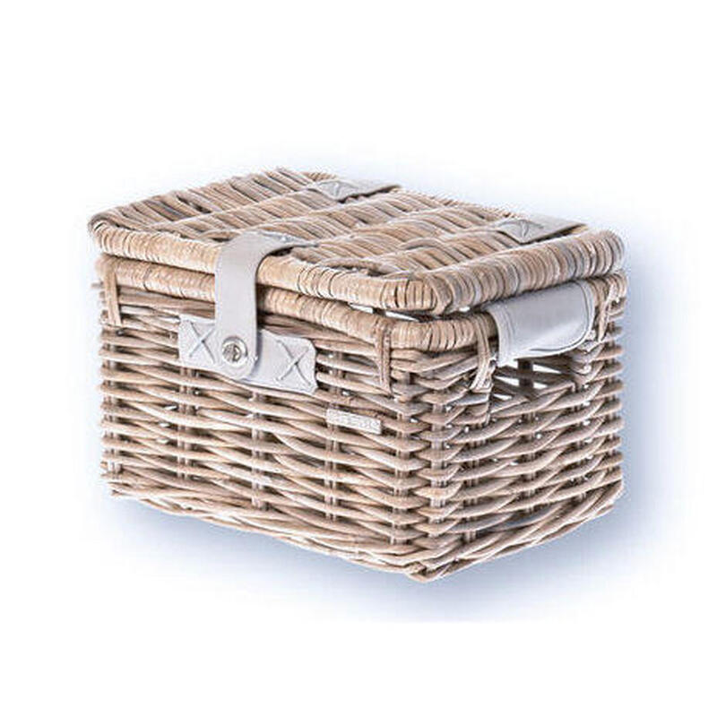 Rotan Fietsmand Denton Small 35 X 24 X 20 Cm - Natuur Grijs