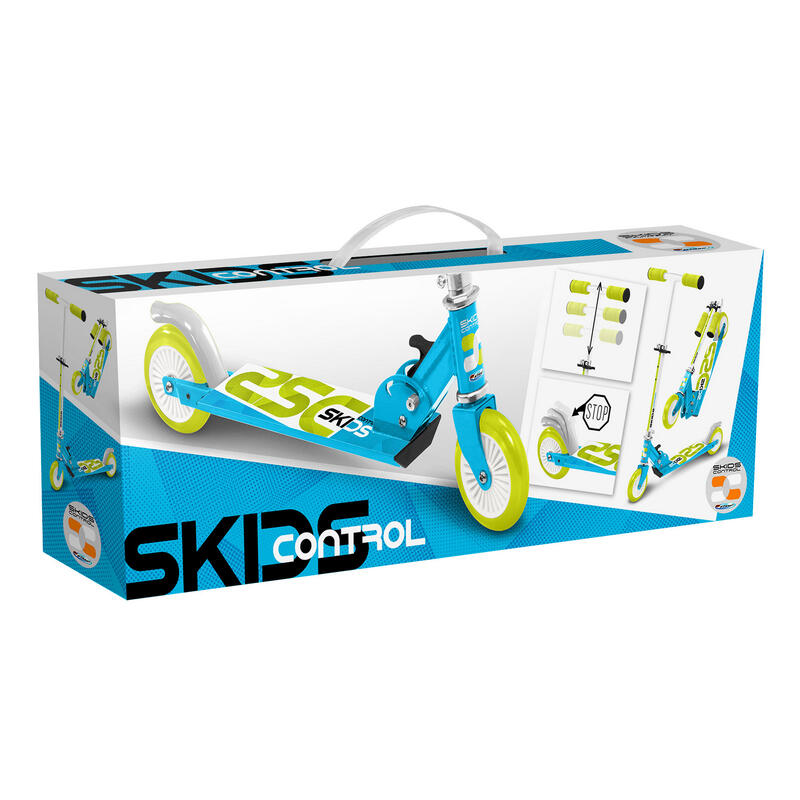 Skids Control 2-wiel Kinderstep Opvouwbaar Voetrem Lichtblauw