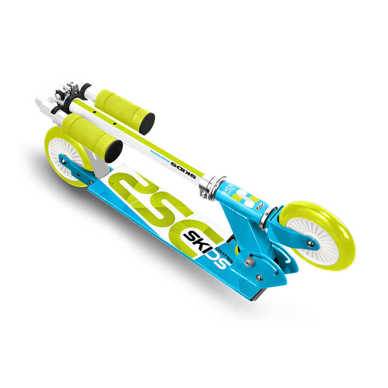 Skids Control 2-wiel Kinderstep Opvouwbaar Voetrem Lichtblauw