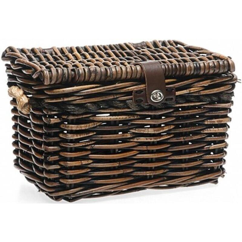 Rotan Fietsmand Melbourne Medium 24 Liter 38 X 27 X 24 Cm - Bruin