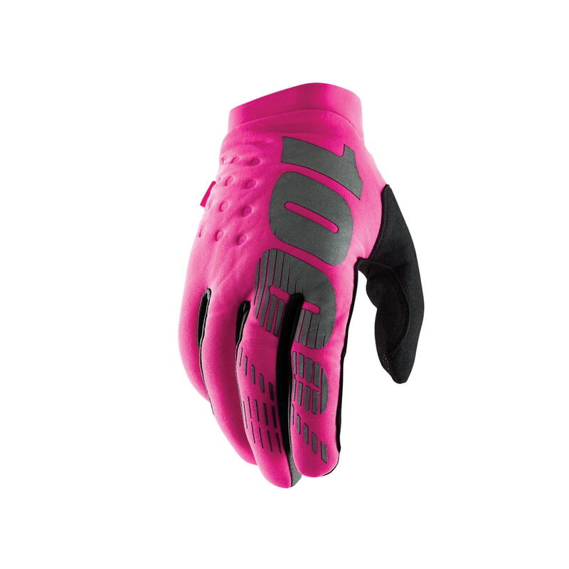 Brisker Guantes de invierno para mujer - Rosa/Negro