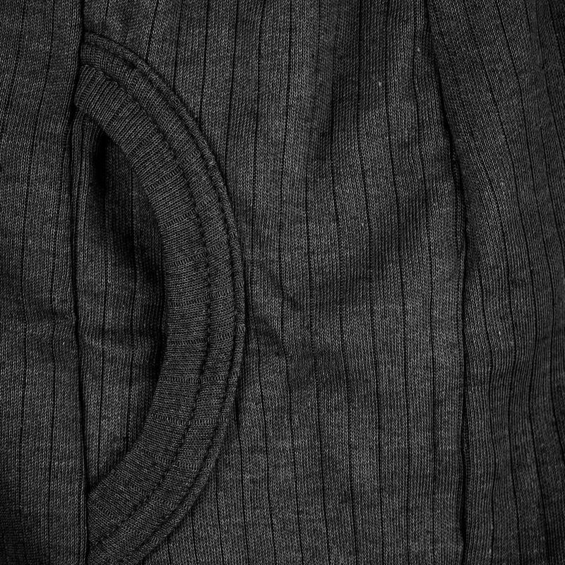 Set 2 sous-vêtements thermiques | Hommes | Doublure polaire | Anthracite/Noir