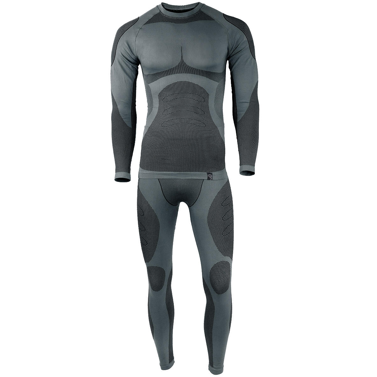 Thermal and functional underwear set | Men's | Seamless | Grey