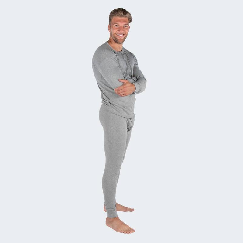 Lenjerie termică bărbați set de 3 | Cămașă + pantaloni | Albastru/gri/negru