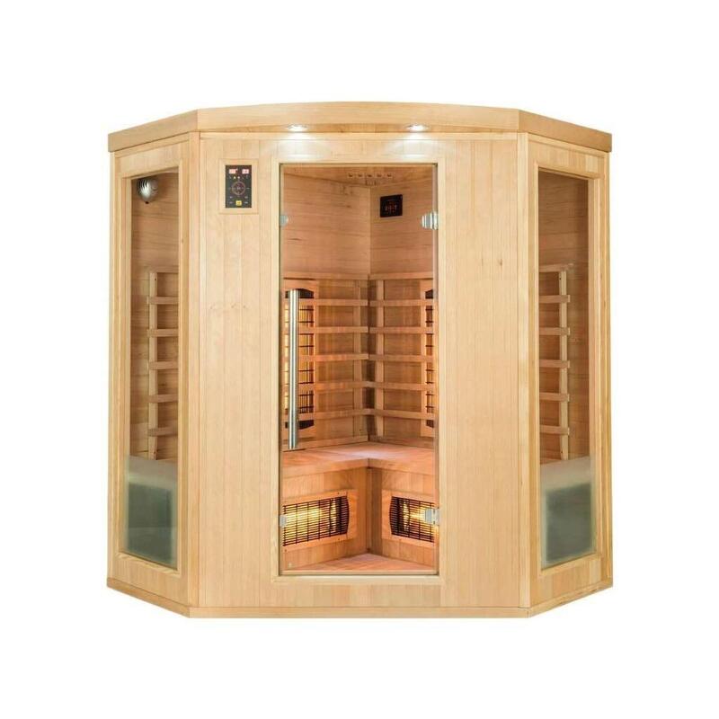 Sauna infrarouge (sauna d'angle) - Appolon 3C - 3 à 4 personnes