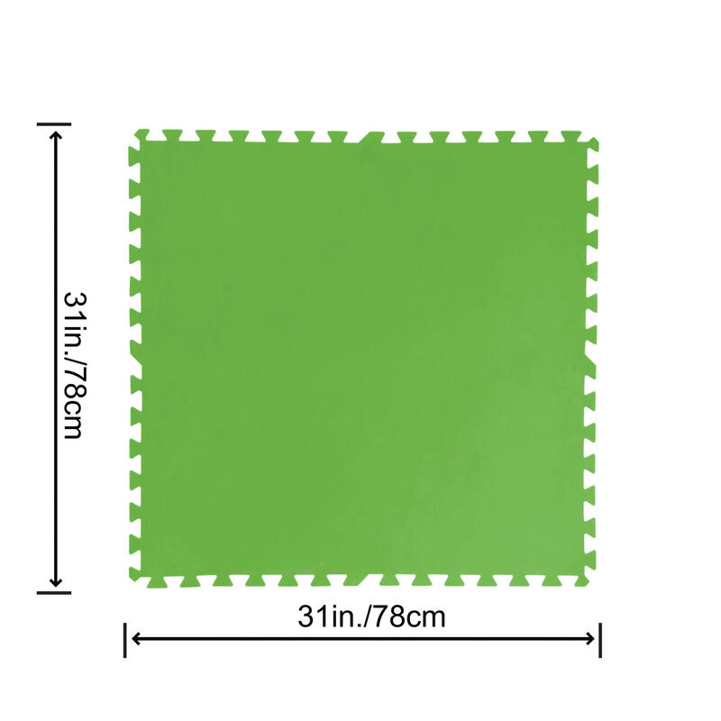 Bestway Flowclear Carreaux de Sol Vert 78 x 78 x 0,4 cm (9 pièces)