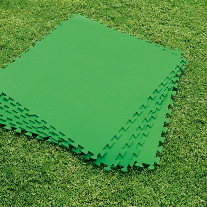 Bestway Flowclear Carreaux de Sol Vert 78 x 78 x 0,4 cm (9 pièces)