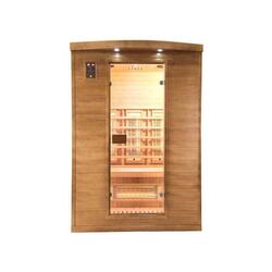 Sauna infrarouge pour 2 personnes - bois de qualité - éclairage LED
