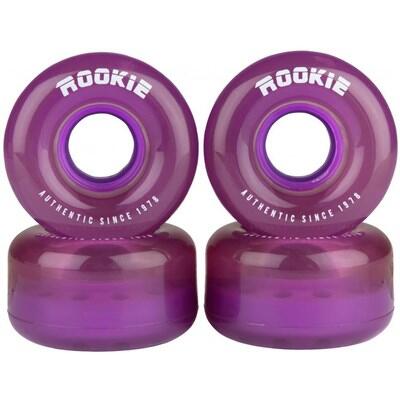 ROOKIE Disco Clear Purple Quad Roller Skate Wheels