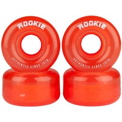 Disco Clear Red Quad Roller Skate Wheels 1/1