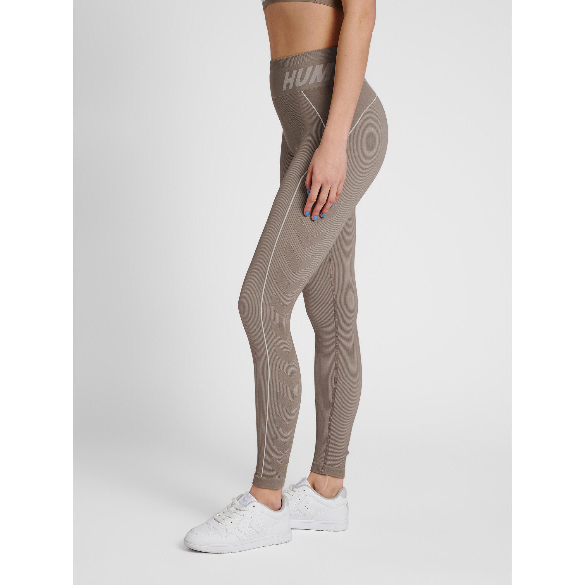 Hummel - Enfiler Collants Hmlte Christel Femme Hummel - Legging - Gris|marron - S - Decathlon