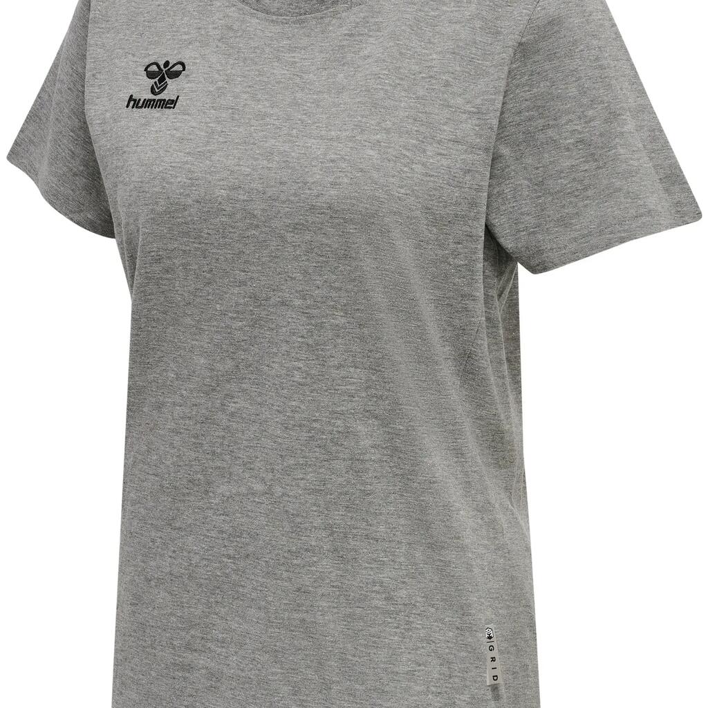 Women's cotton T-shirt Hummel Move Grid