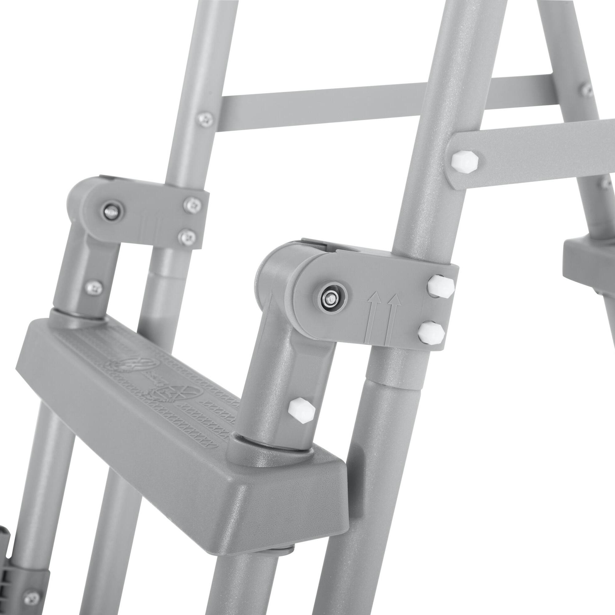 Escalera de Seguridad Bestway Flowclear 76x119x163 cm para Piscinas Desmontables 3/7