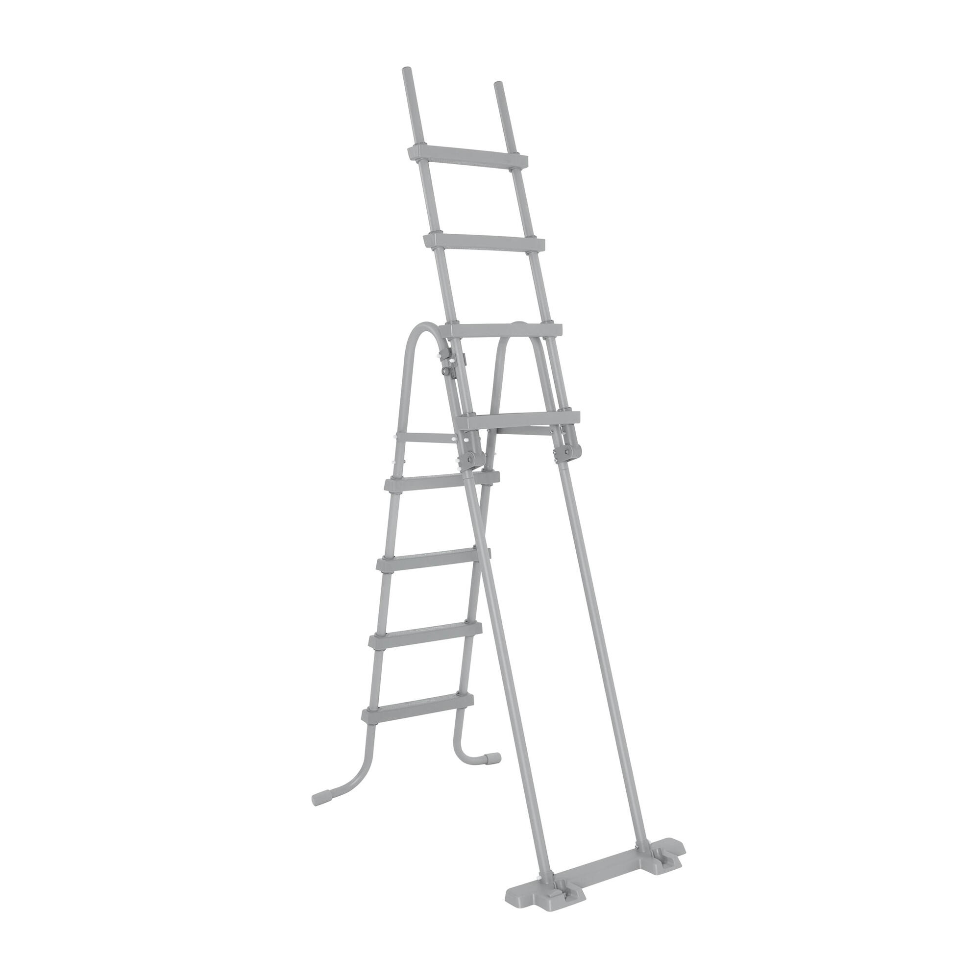 Escalera de Seguridad Bestway Flowclear 76x119x163 cm para Piscinas Desmontables 2/7