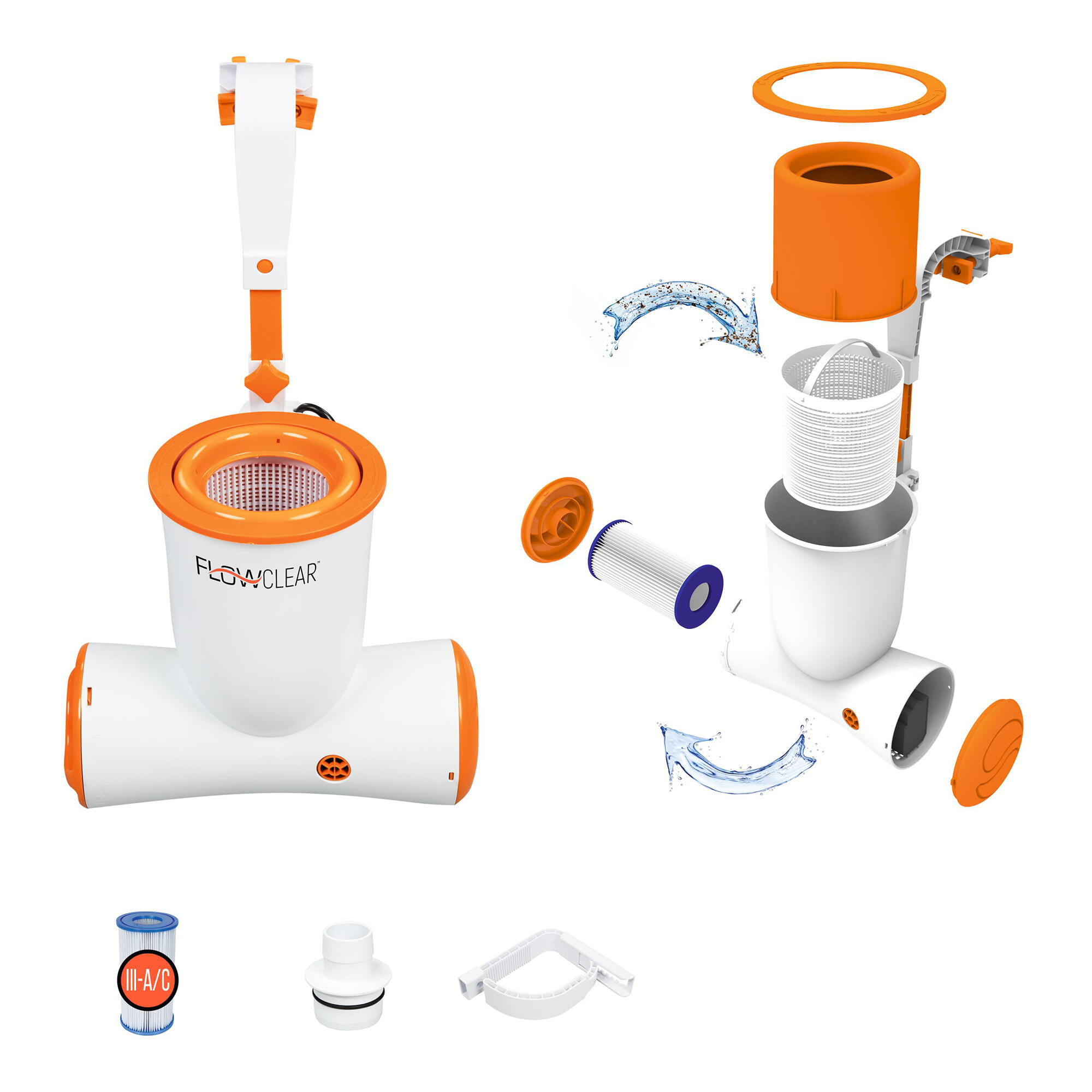 Surfacer Surfacer Surfacer Bestway Flowclear Skimatic 2,574 L/H 2/9
