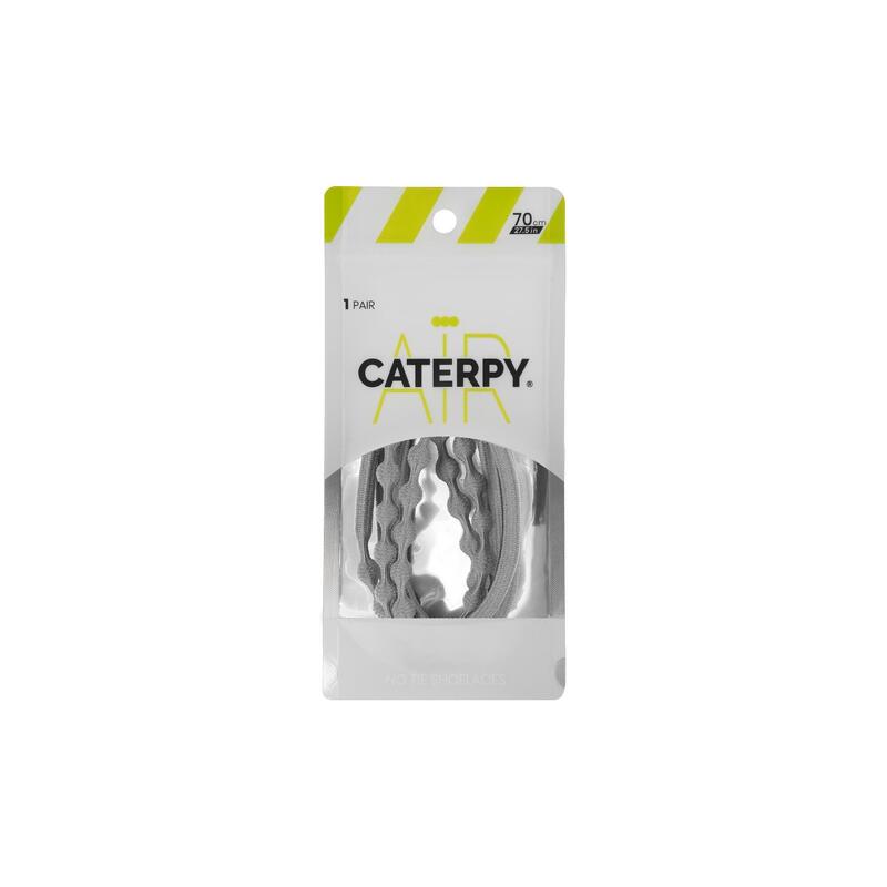 Caterpy Unisex No Tie Air Shoelaces - Ghost Gray