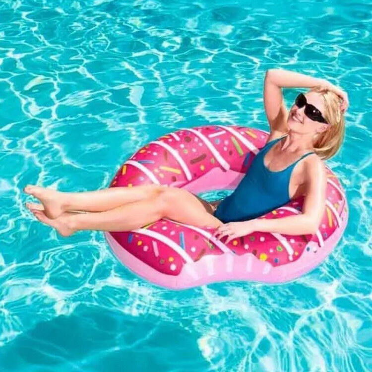 Bestway Strawberry Donut Ring  Swimming Buoy 42"/1.07M  - Pink