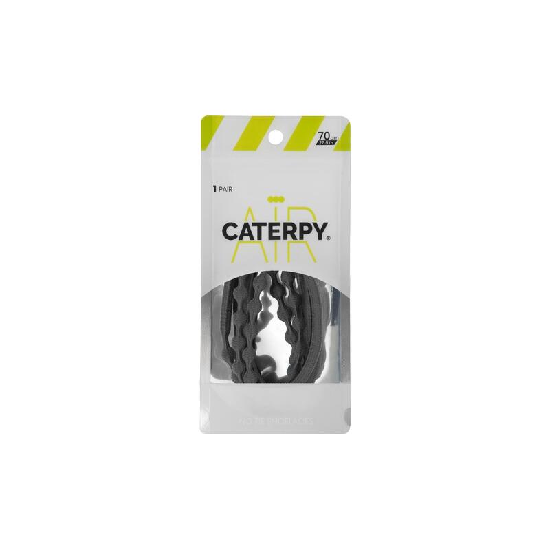 Caterpy Unisex No Tie Air Shoelaces - Gunmetal Gray