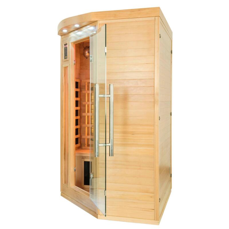 Cabine infrarouge / sauna infrarouge (coin) - Apollon Quartz - 2/3 personnes
