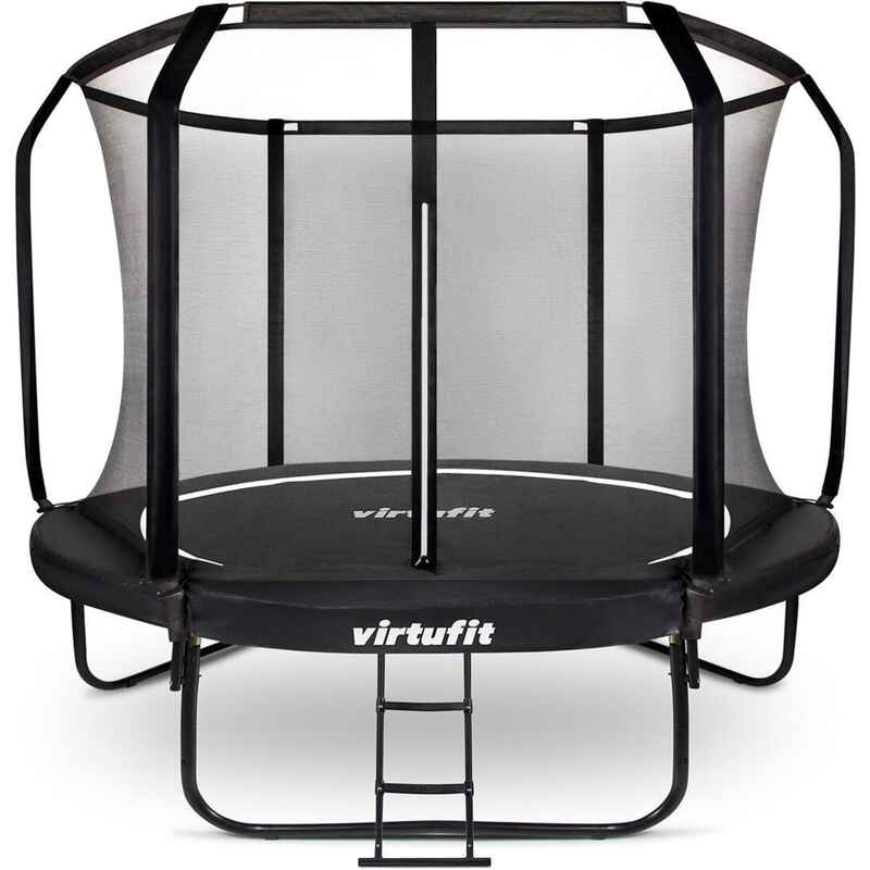 Premium Trampolin mit Sicherheitsnetz - Schwarz - 251 cm