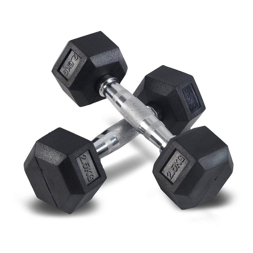 Body-Solid HEXRU Manubri in gomma Peso: 27,5 kg 3/5