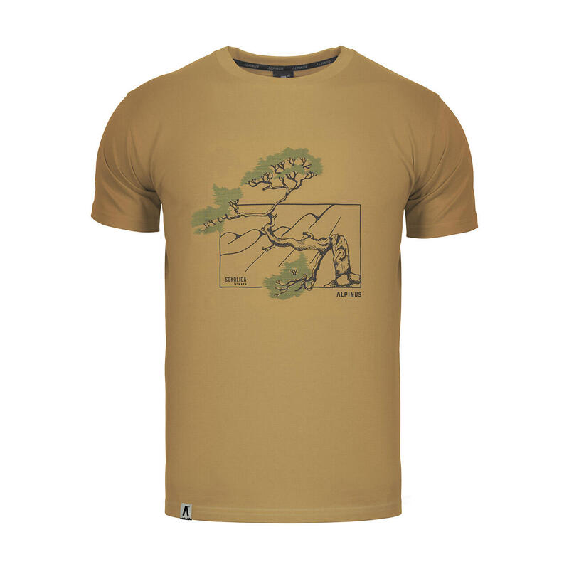 Koszulka trekkingowa męska Alpinus Pieniny oliwkowa