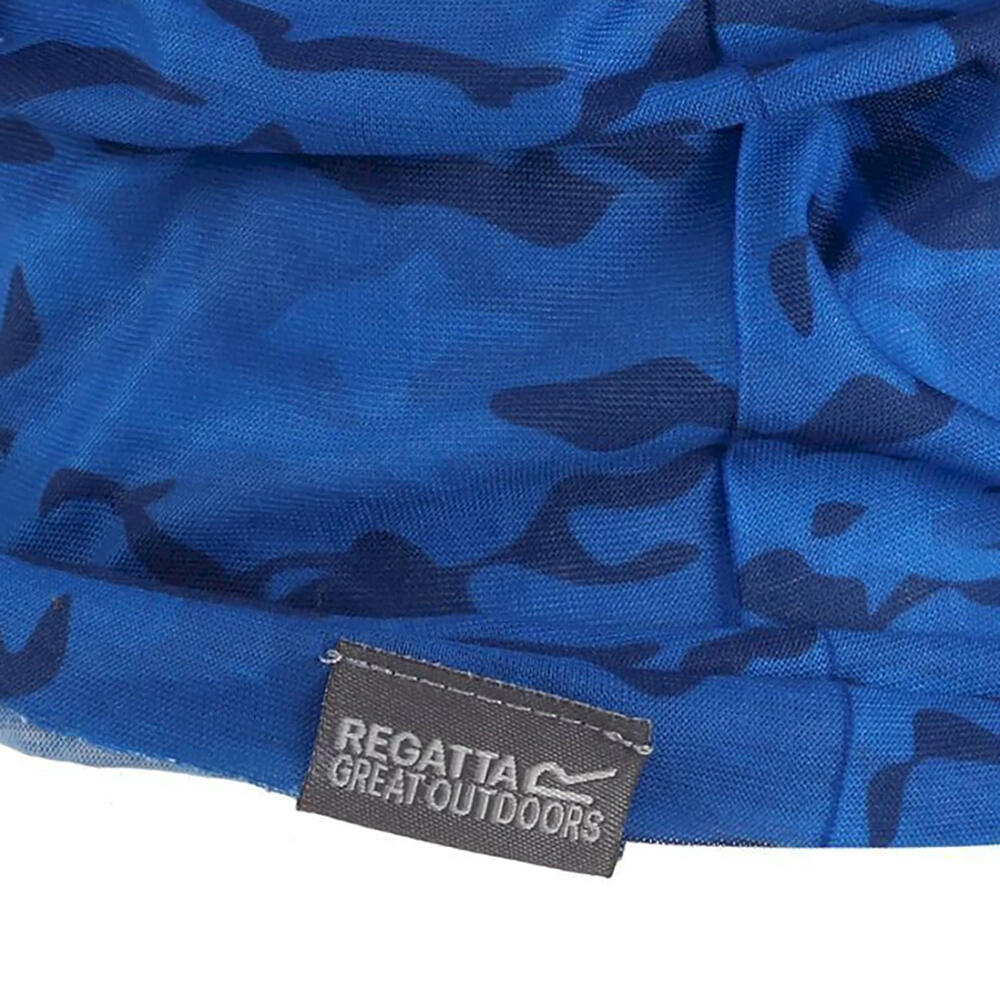 Childrens/Kids Camo Snood (Imperial Blue) 2/4