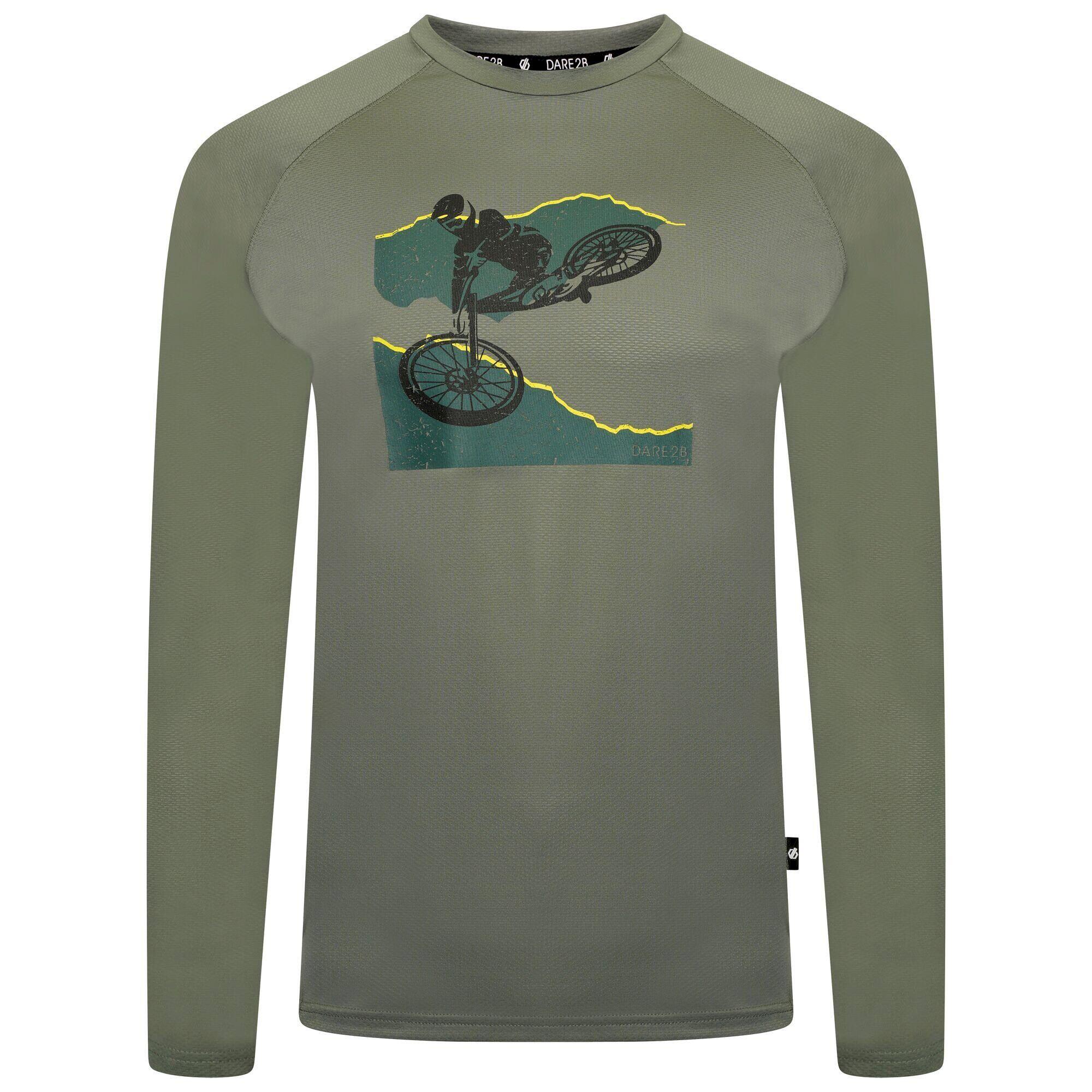 DARE 2B Mens Righteous II Cycling Recycled LongSleeved TShirt (Agave Green)