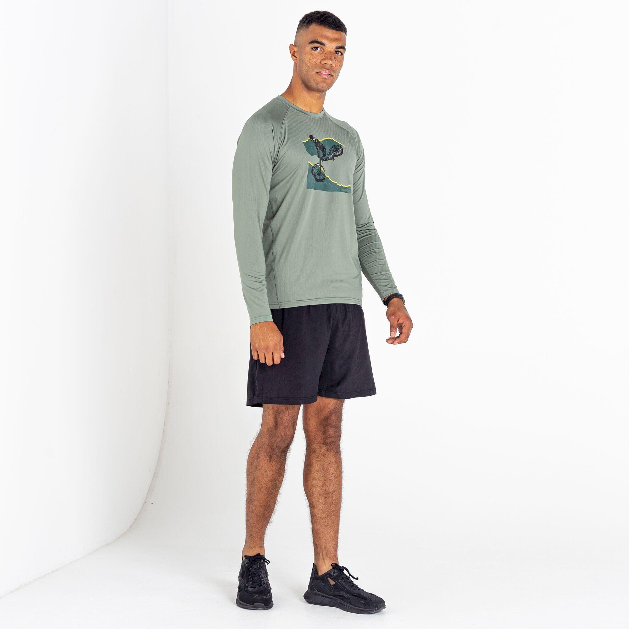 Mens Righteous II Cycling Recycled LongSleeved TShirt (Agave Green) 4/5