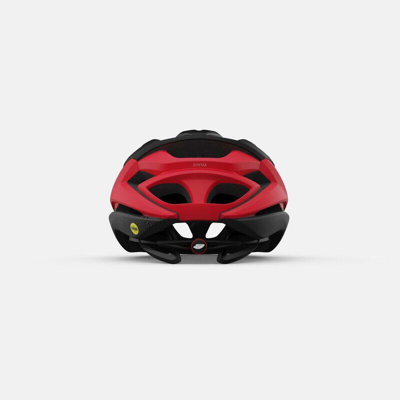 SYNTAX AF MIPS ADULT ROAD BIKE HELMET - MAT BLK/BRT RED