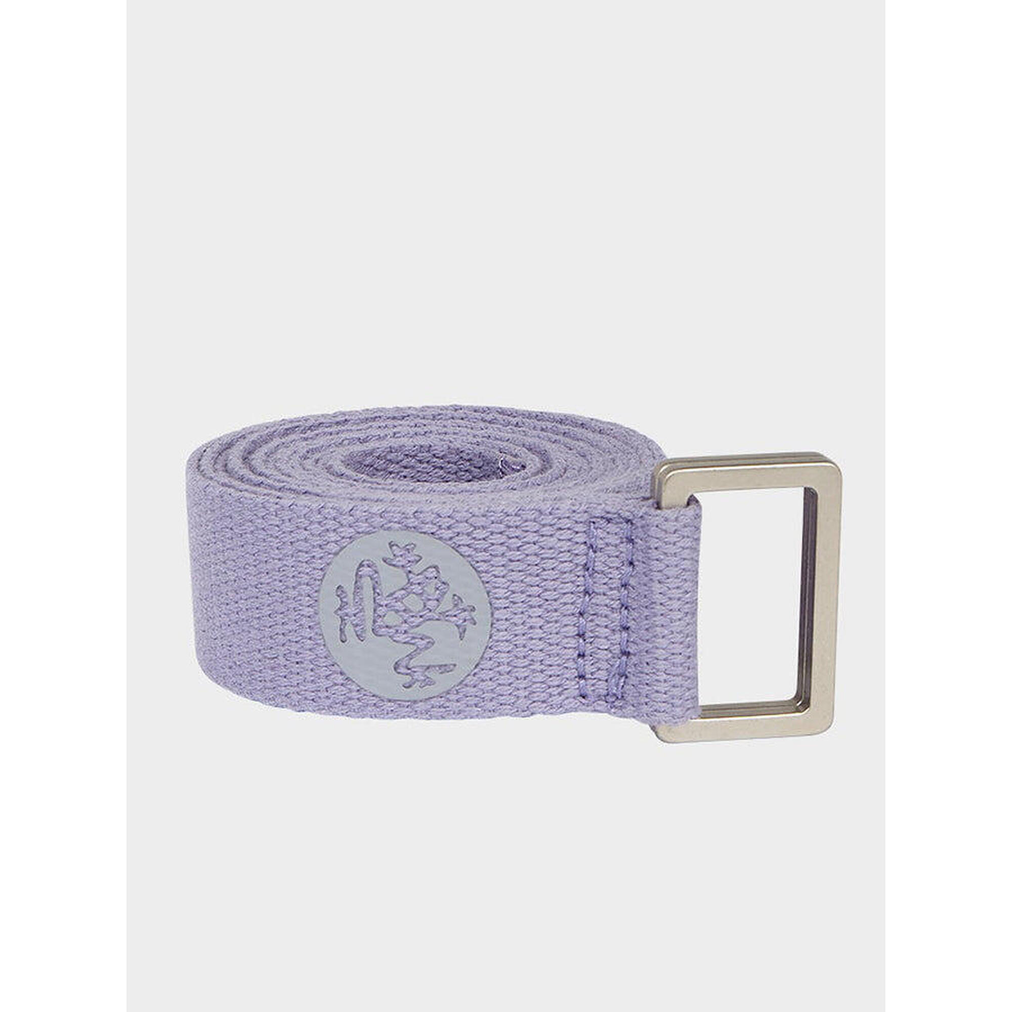 Manduka Unfold Yoga Belt Strap 6' Foot - Lavender 1/4