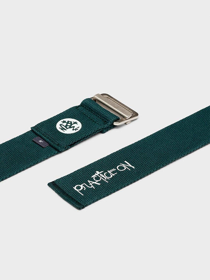 Manduka Align Cotton 8ft Yoga Strap - Dark Deep Sea 2/2