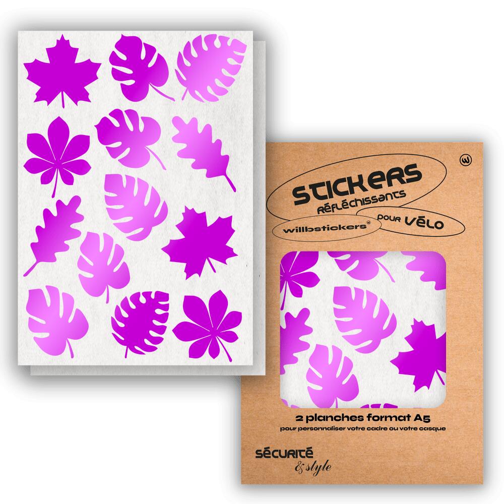 Reflective sticker sheets format A5 Leaf