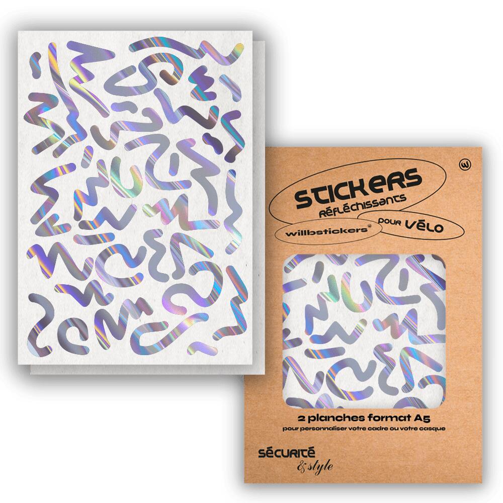 Reflective sticker sheets format A5 Louvre